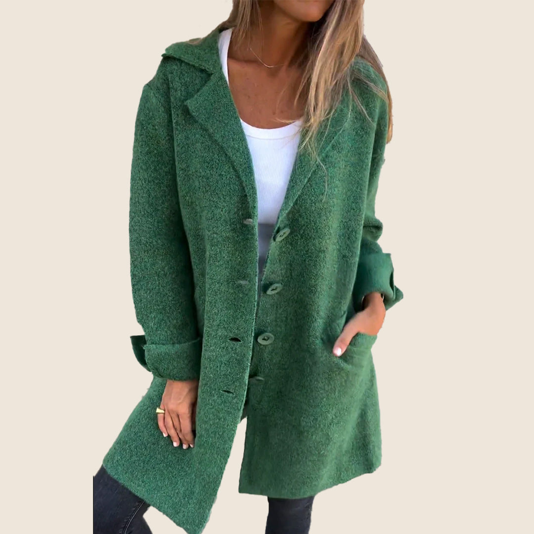 Sofia | Soft Coat with Buttons