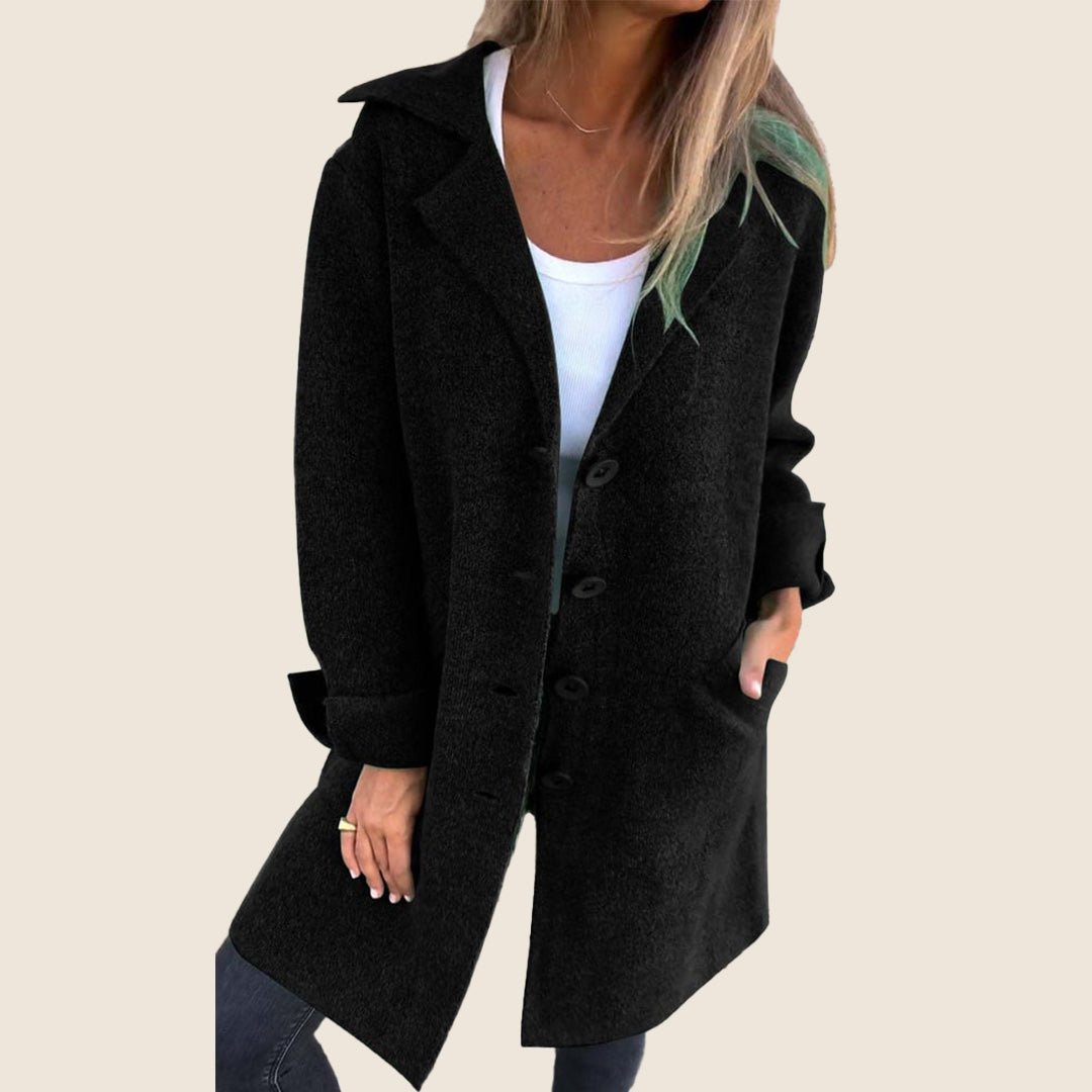 Sofia | Soft Coat with Buttons