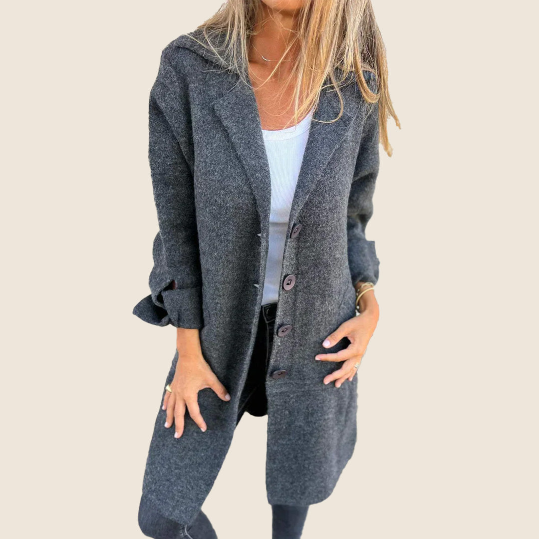 Sofia | Soft Coat with Buttons