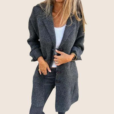 Sofia | Soft Coat with Buttons