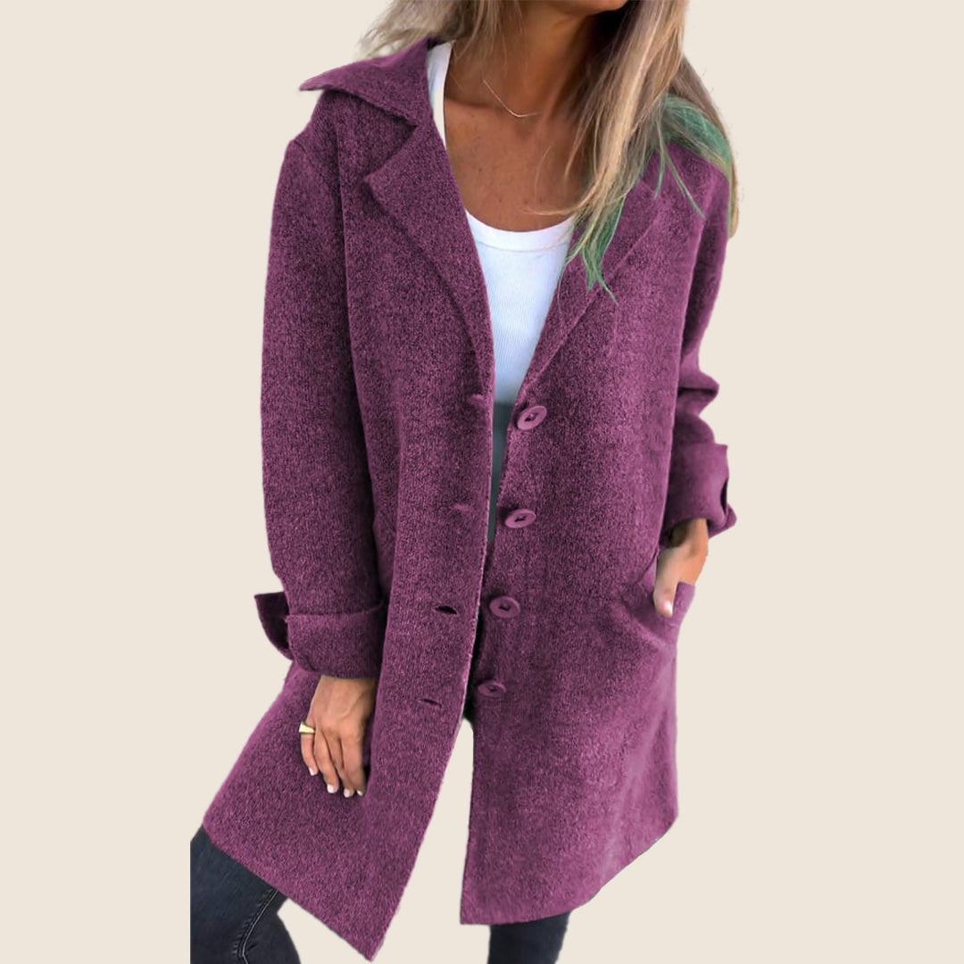 Sofia | Soft Coat with Buttons