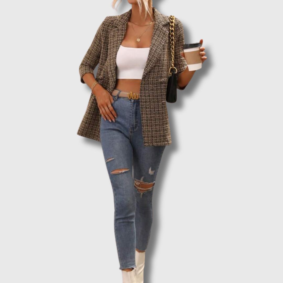 Sofia | Chic tweed blazer