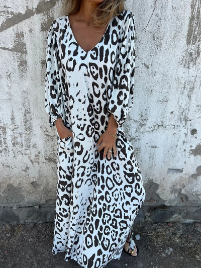 Sofia | Summer dress with leopard print