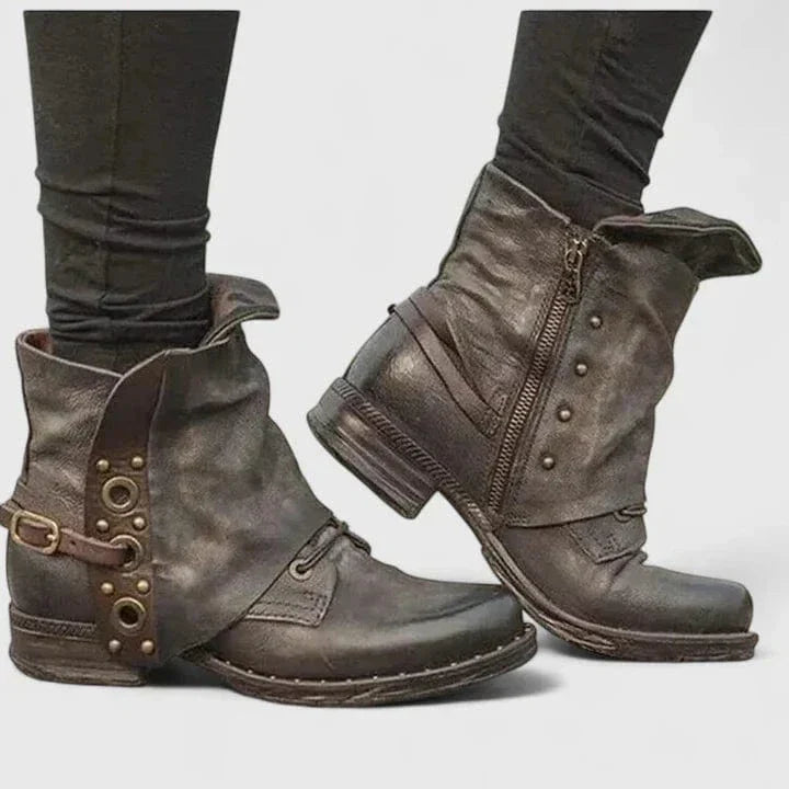 Sofia | Rivet Boots