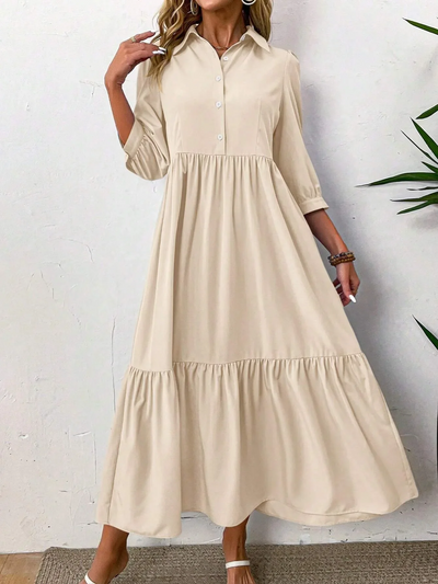 Sofia | Flowing shirt dress