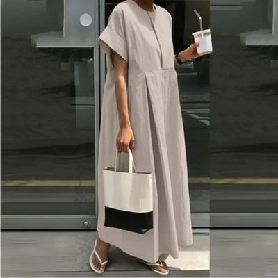 Sofia | Simple oversized linen dress