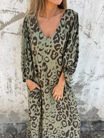 Sofia | Summer dress with leopard print