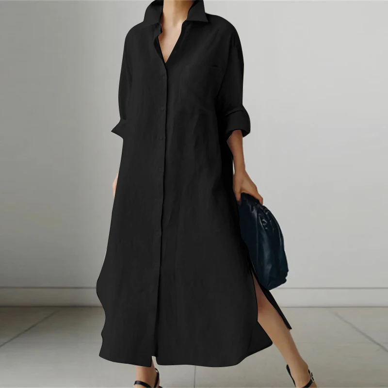 Sofia | Oversized casual shirt dress