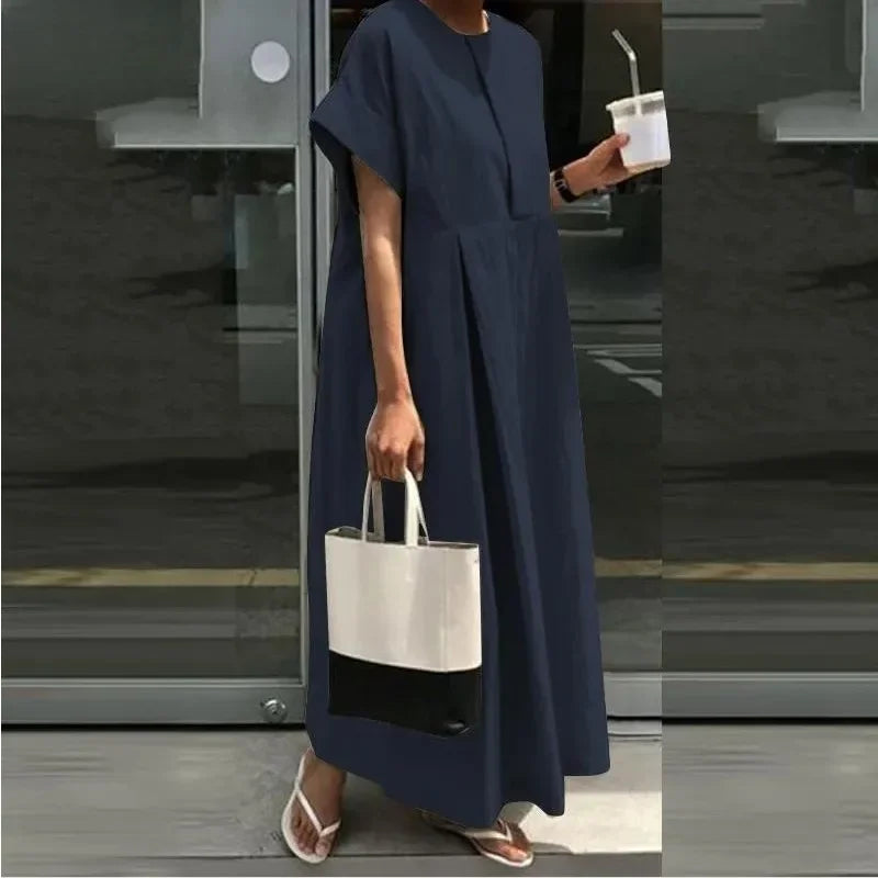 Sofia | Simple oversized linen dress