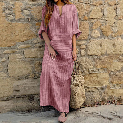 Sofia | Striped maxi dress in vintage style