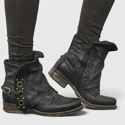 Sofia | Rivet Boots