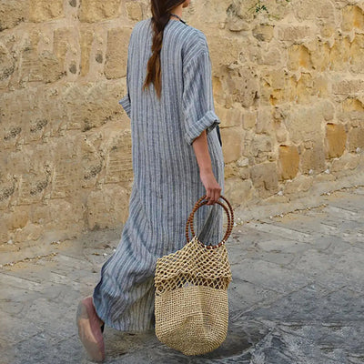 Sofia | Striped maxi dress in vintage style