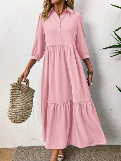 Sofia | Flowing shirt dress