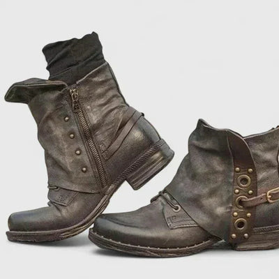 Sofia | Rivet Boots