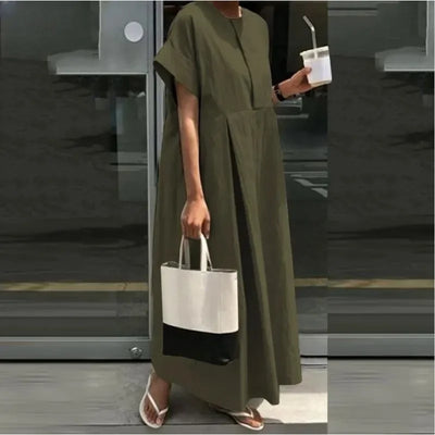 Sofia | Simple oversized linen dress