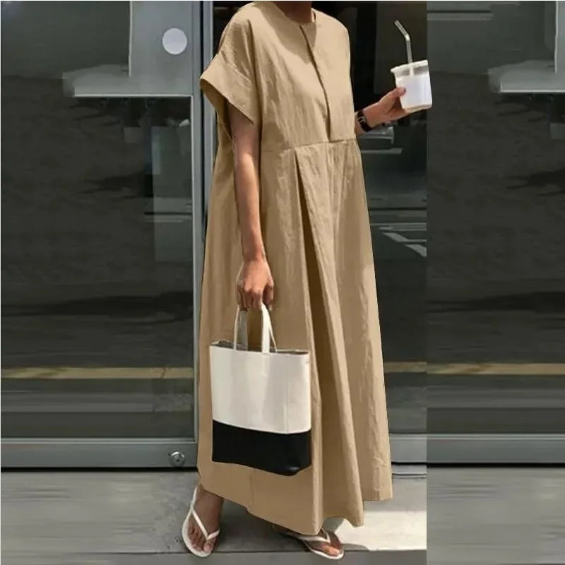 Sofia | Simple oversized linen dress