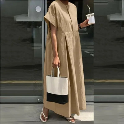 Sofia | Simple oversized linen dress
