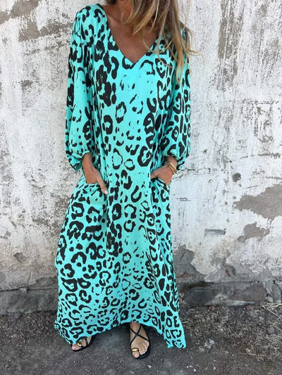 Sofia | Summer dress with leopard print