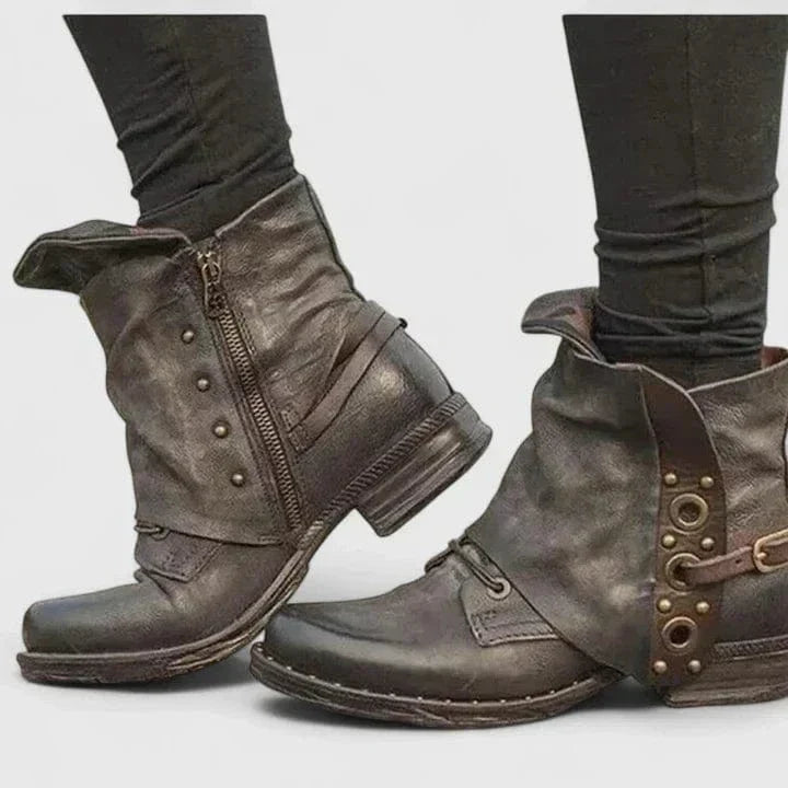 Sofia | Rivet Boots