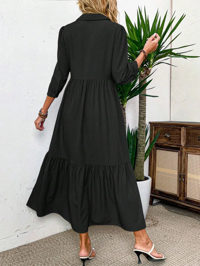 Sofia | Flowing shirt dress