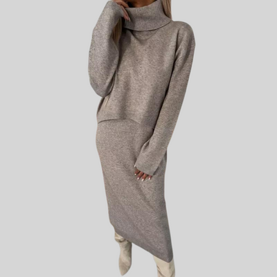 Sofia | Warm dress with turtleneck set