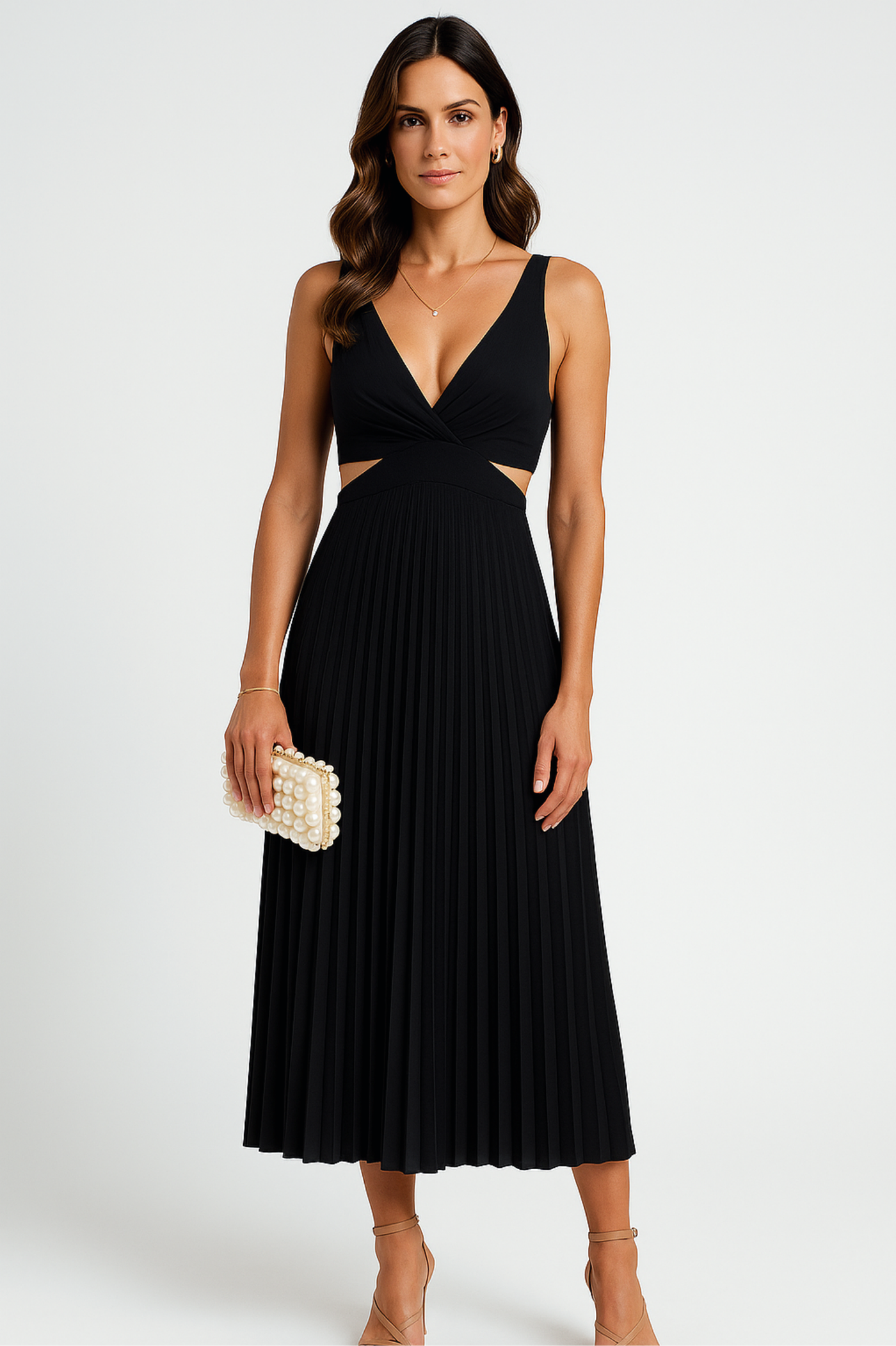 Sofia | Flowy pleated dress