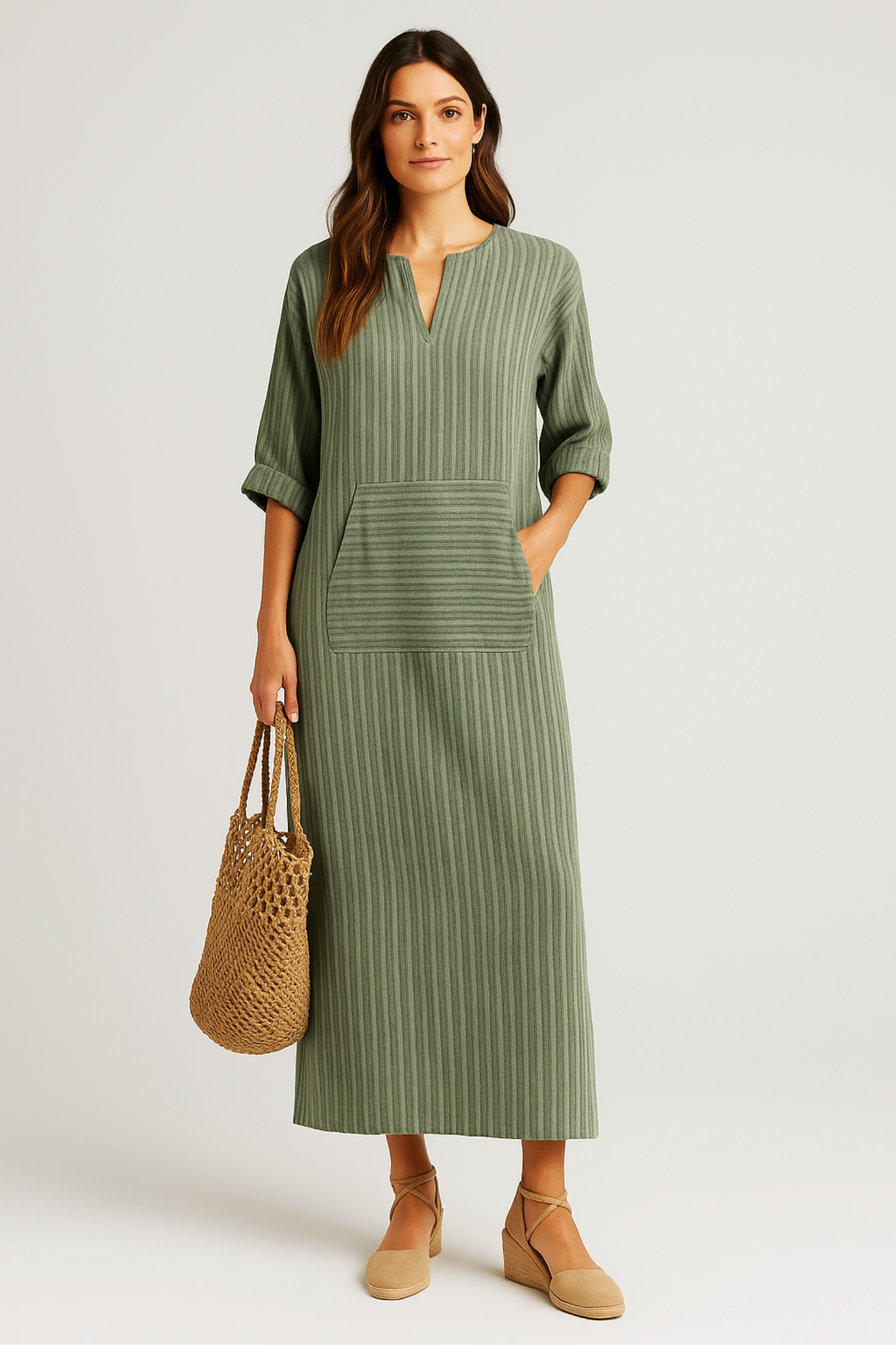 Sofia | Striped maxi dress in vintage style