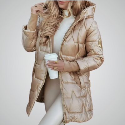 Sofia | Elegant Winter Coat with Hood and Padding