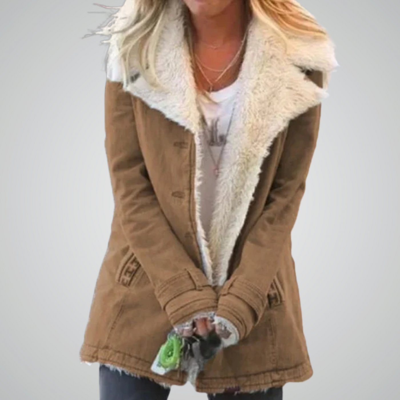 Sofia | Warm wool-lined coat