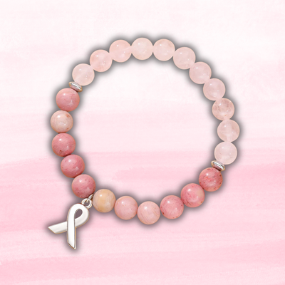 The Pink Ribbon Beaded Bracelet