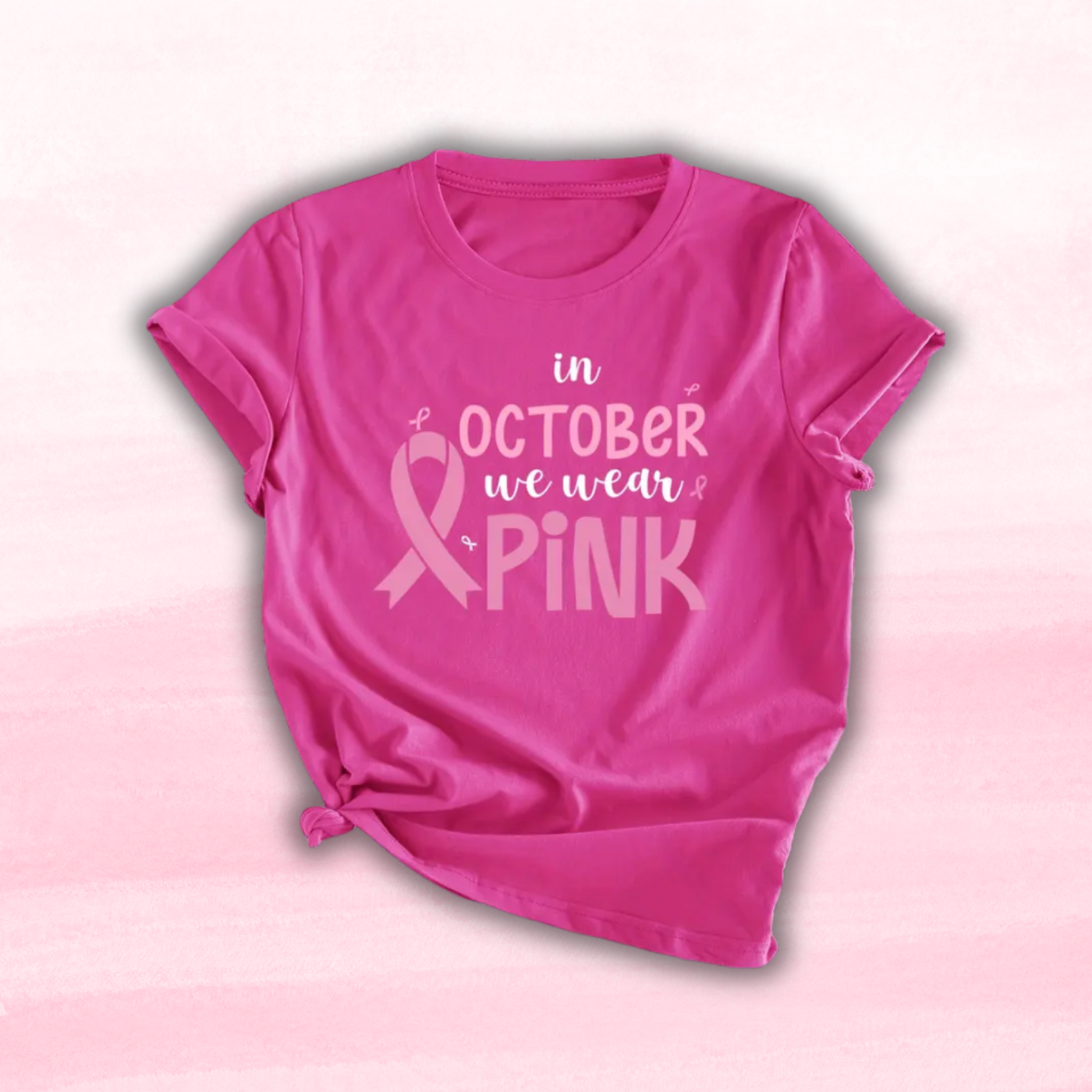 In October We Wear Pink T-shirt
