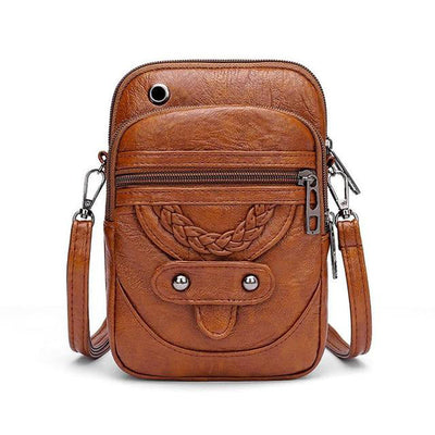Sofia | Vintage-style leather crossbody bag