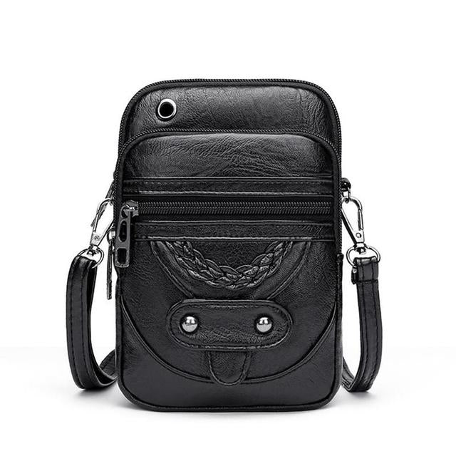 Sofia | Vintage-style leather crossbody bag