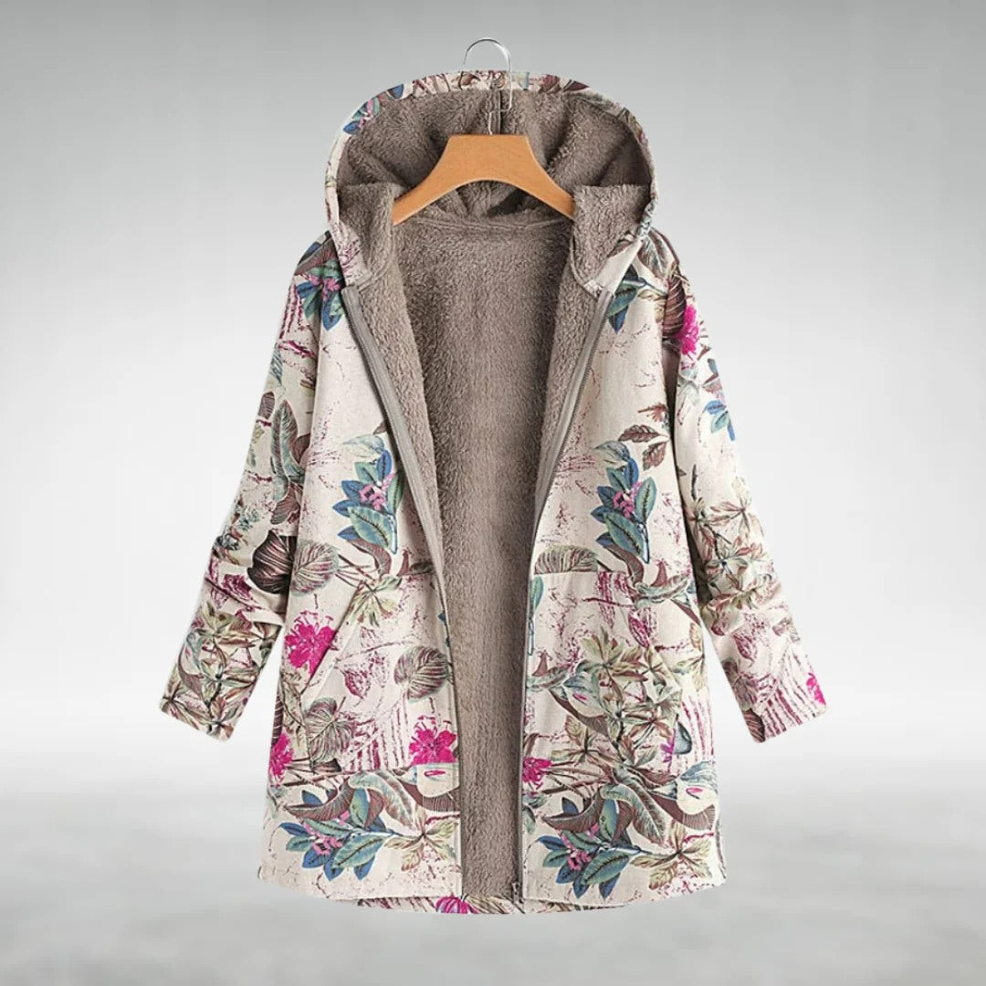 Sofia | Stylish Floral Fleece Jacket