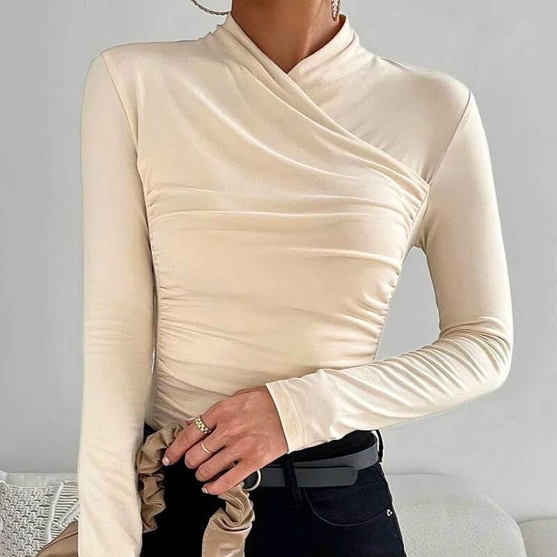 Sofia | Long-sleeved crossover top