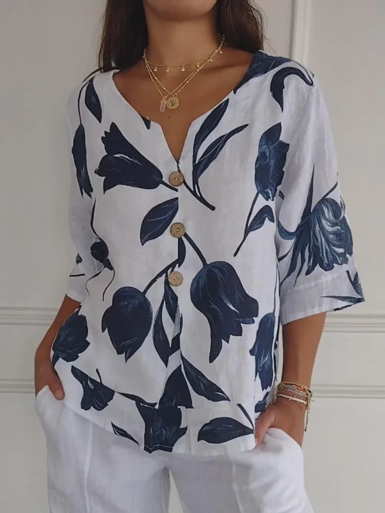 Sofia | Blouse with flowers