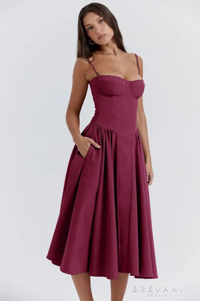 Sofia | Midi corset dress