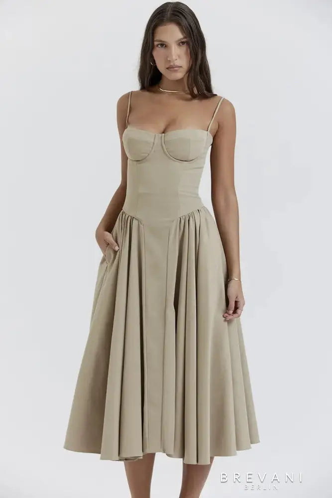Sofia | Midi corset dress
