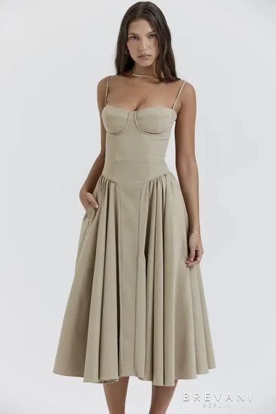 Sofia | Midi corset dress