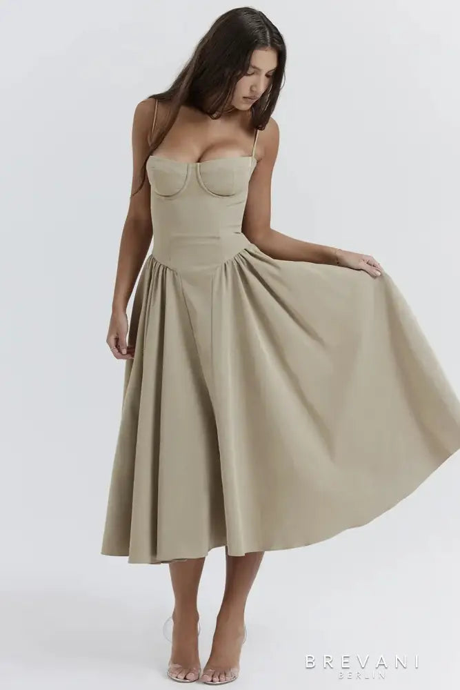 Sofia | Midi corset dress