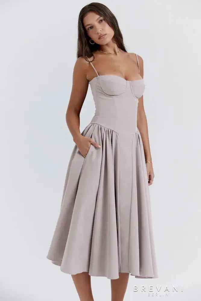 Sofia | Midi corset dress