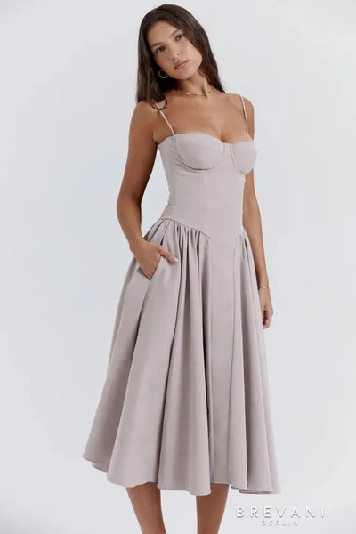 Sofia | Midi corset dress