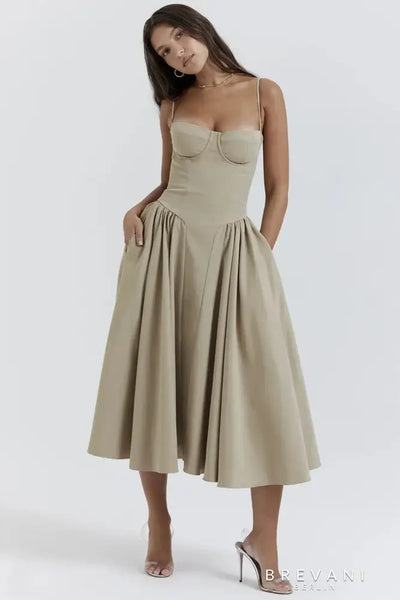 Sofia | Midi corset dress
