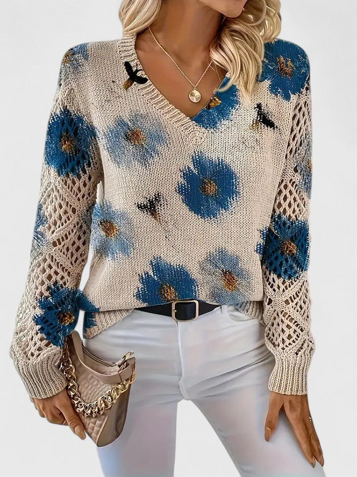 Sofia | Elegant Sweater with Floral Pattern