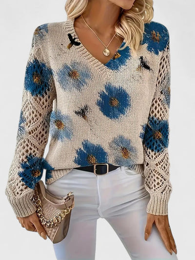 Sofia | Elegant Sweater with Floral Pattern