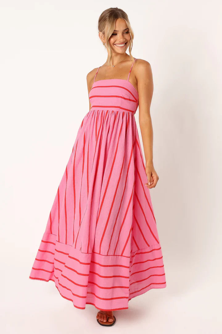 Sofia | Striped sunset dress