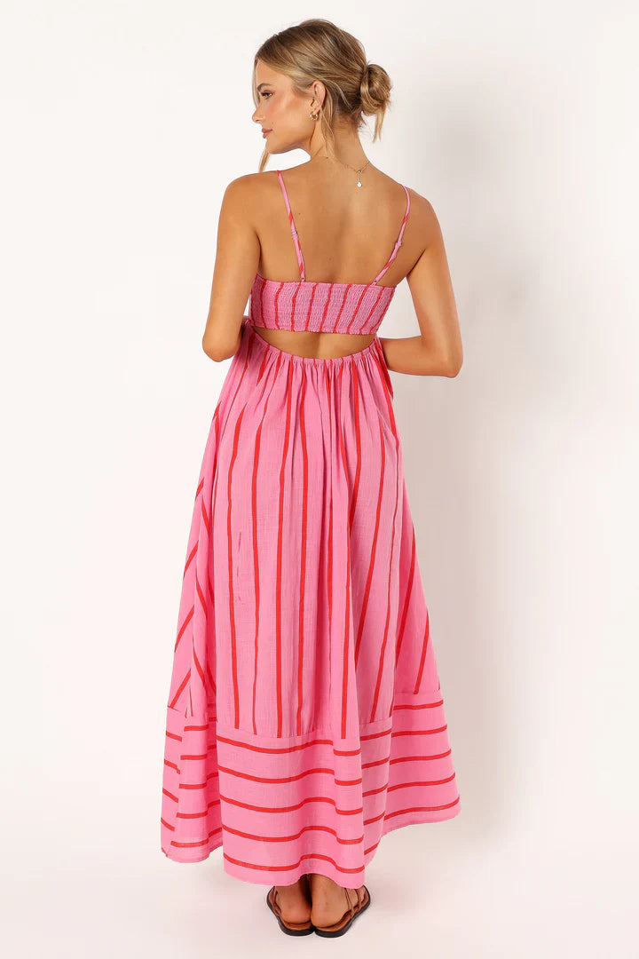 Sofia | Striped sunset dress