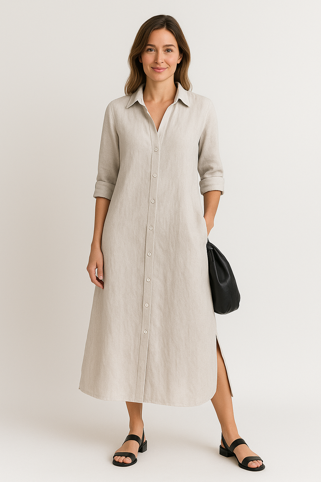Sofia | Oversized casual shirt dress