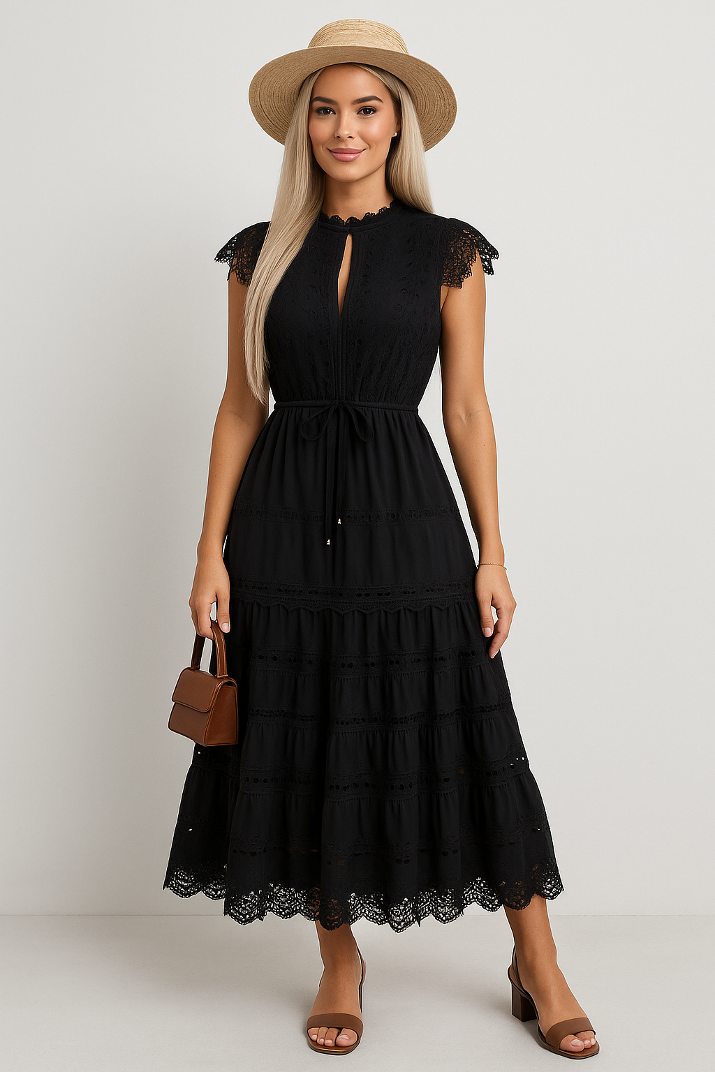 Sofia | Elegant detailed lace dress