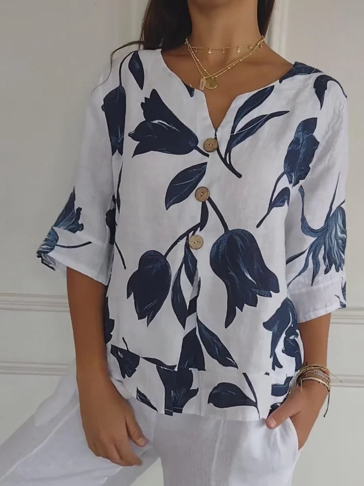 Sofia | Blouse with flowers